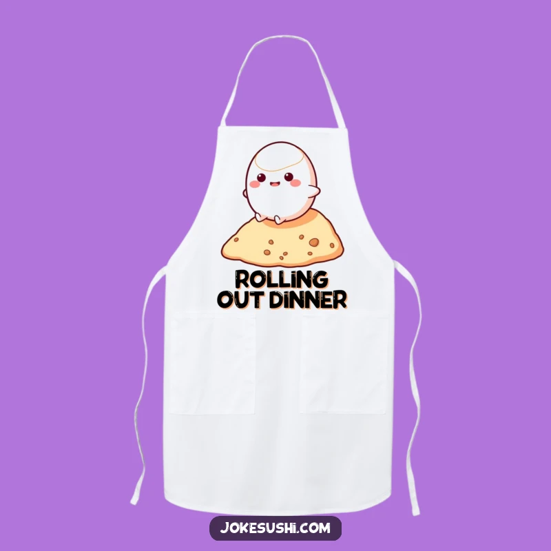 Funny Mochi Roll Apron: Cook with Bouncy Fun and Hilarious Style