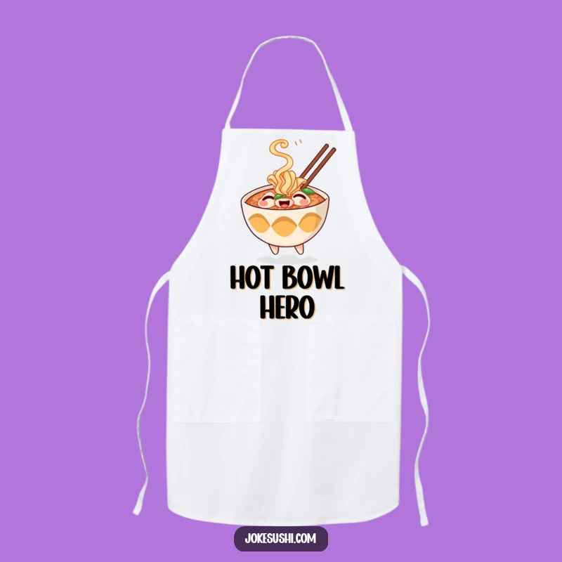 Funny Ramen Steam Apron - Cook with Warm, Playful Style