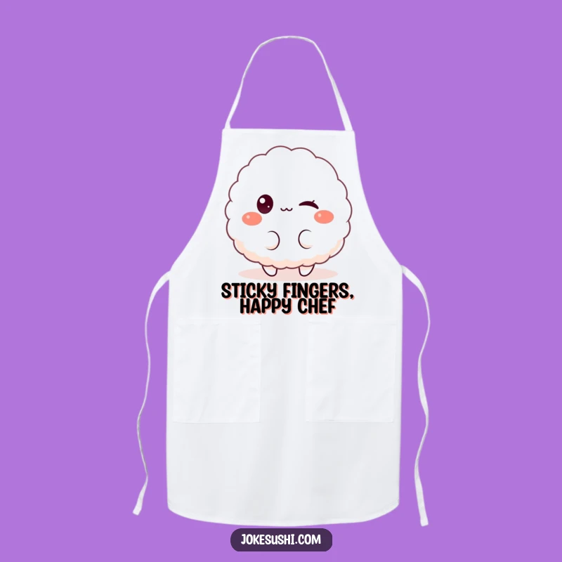 Funny Rice Ball Apron: Cook with a Wink and This Humorous Kitchen Essential