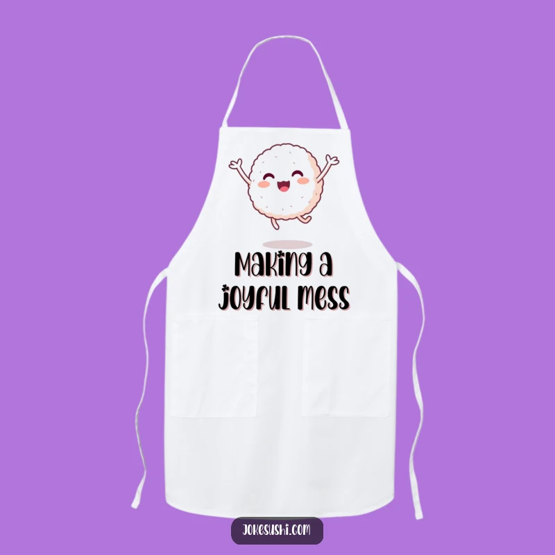 Funny Rice Ball Jump Apron: Kitchen Playfulness - Hilarious 'Funny Gift'