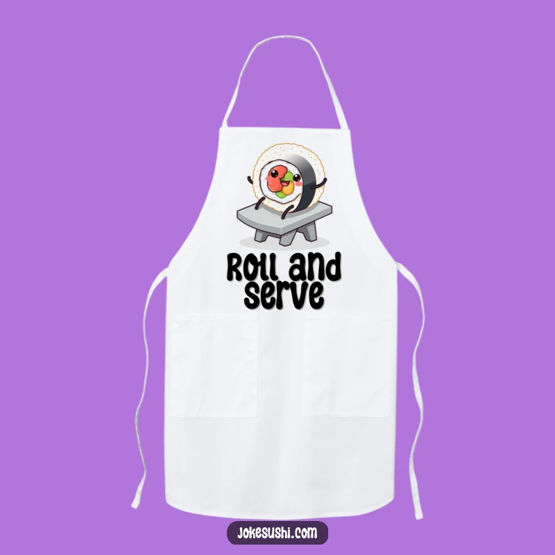 Funny Sushi Slide Apron - Cook with Smooth, Playful Style