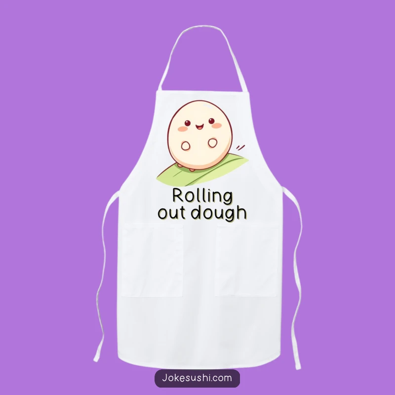 Funny Mochi Roll Apron: Cook with Sweet, Smooth Fun