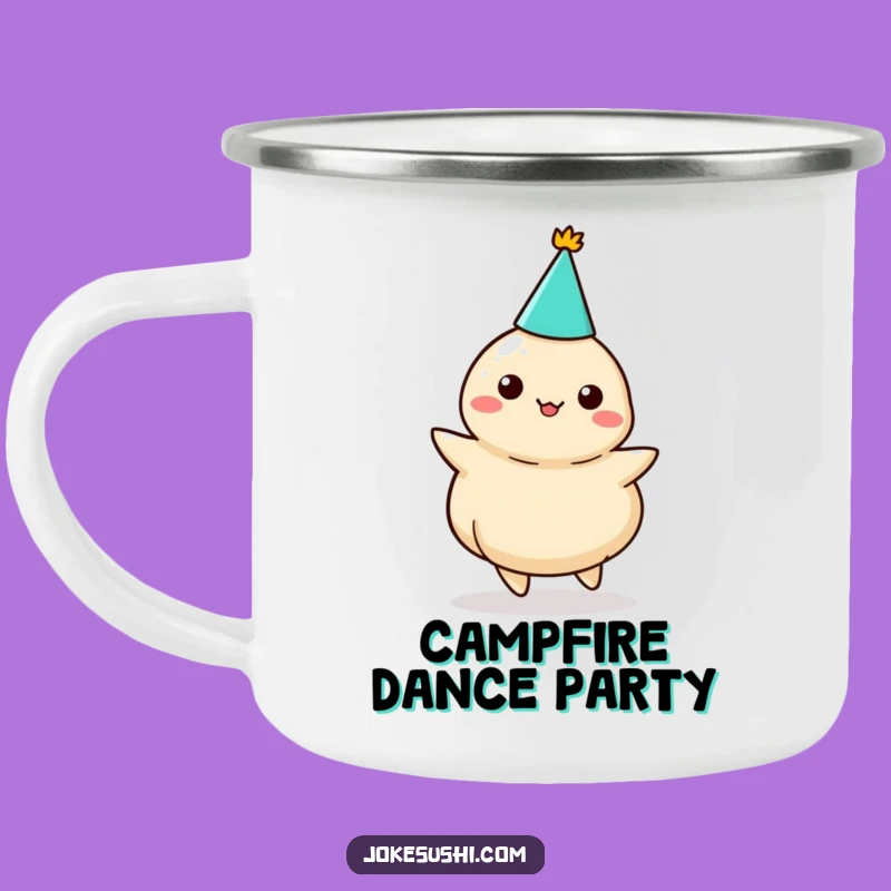 Outdoor Funny Dumpling Party Camping Mug: Adventures with Festive Flair