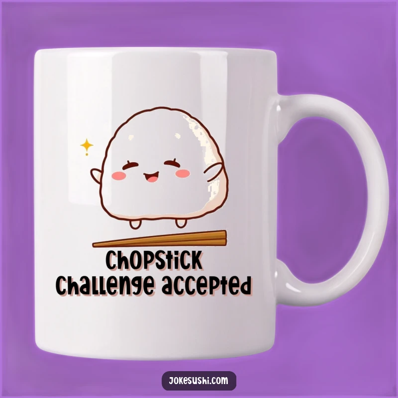 Funny Onigiri Wink Mug: Playful Foodie Gift for a Giggle!