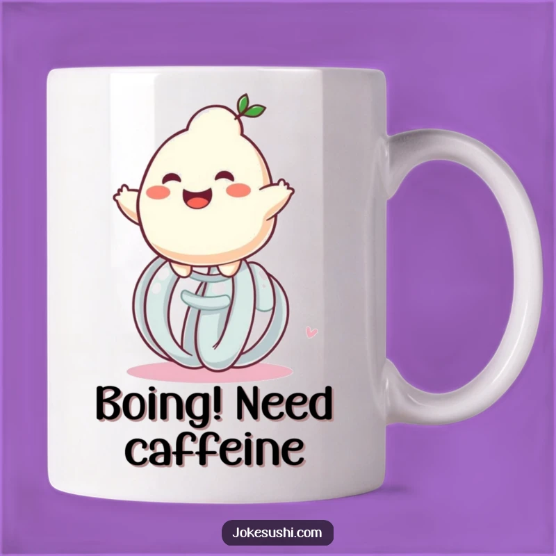 Funny Dumpling Spring Bounce Mug: A Hilarious Gift for Foodies