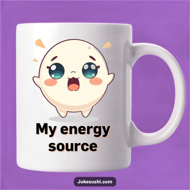 Funny Mochi Bounce Mug: Surprised Character, Perfect Energetic Gift!