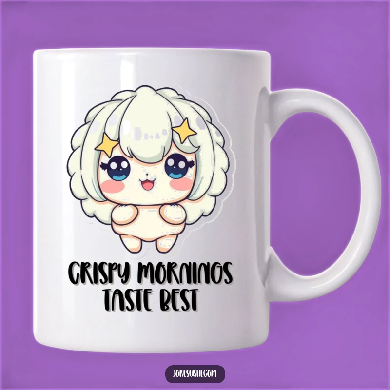 Funny Tempura Mug: Delighted Starry Eyed Character, Perfect Funny Gift For Foodies