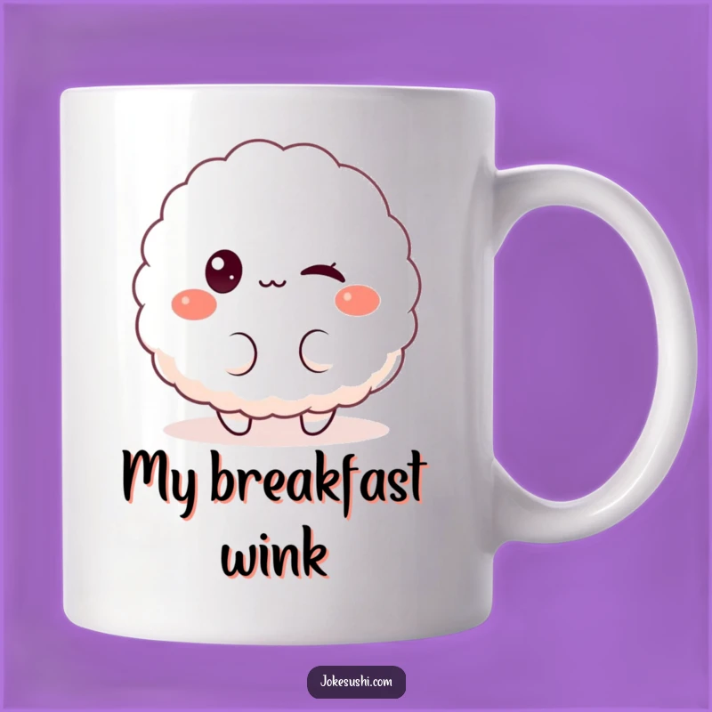 Funny Rice Ball Mug: A Playful Wink and Hilarious Gift for Rice Lovers
