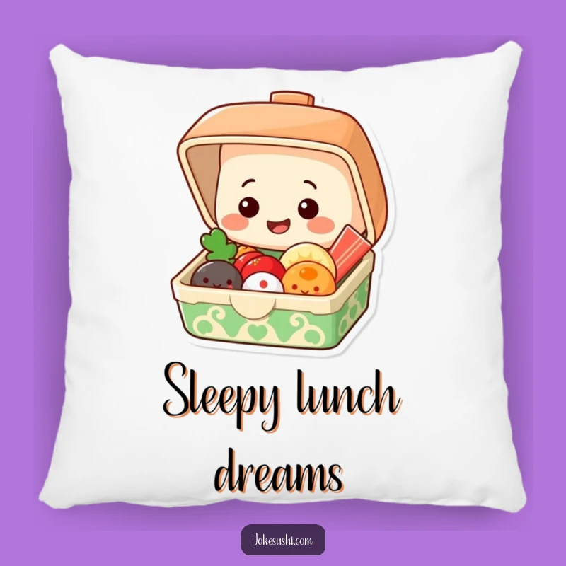 Cozy Funny Bento Box Pillow: Huggable Humor for Your Home Gift