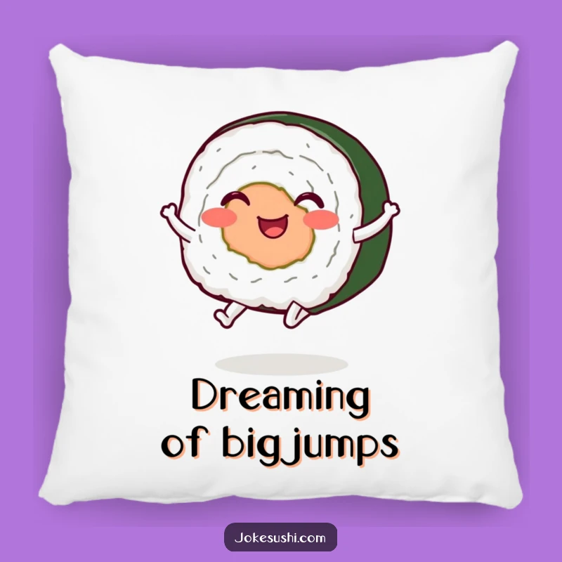 Cozy Funny Jumping Sushi Roll Pillow: Add Comfort and Laughter to Your Space