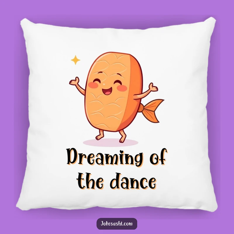 Soft Funny Dancing Salmon Nigiri Pillow: Cuddle Up with Sushi Cuteness