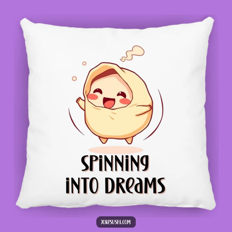 Funny Gyoza Spin Pillow: Comfy and Playful Home Decor