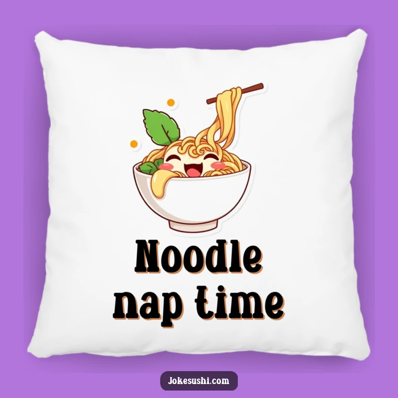 Funny Wiggling Ramen Pillow: Cozy Noodle Character Accent
