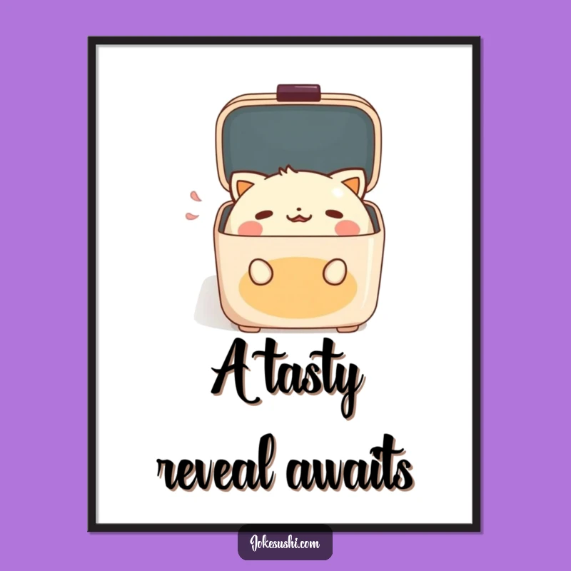 Funny Bento Box Digital Art: Delightful Gasp for Instant Humorous Decor