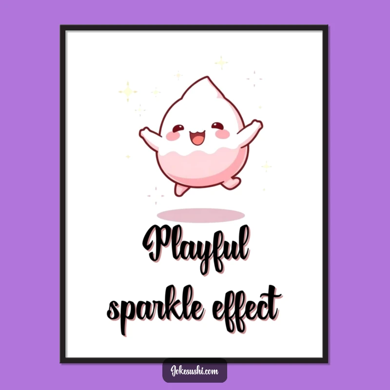 Funny Mochi Bounce Digital Art - Instant Playfulness and Sparkling Humor Gift