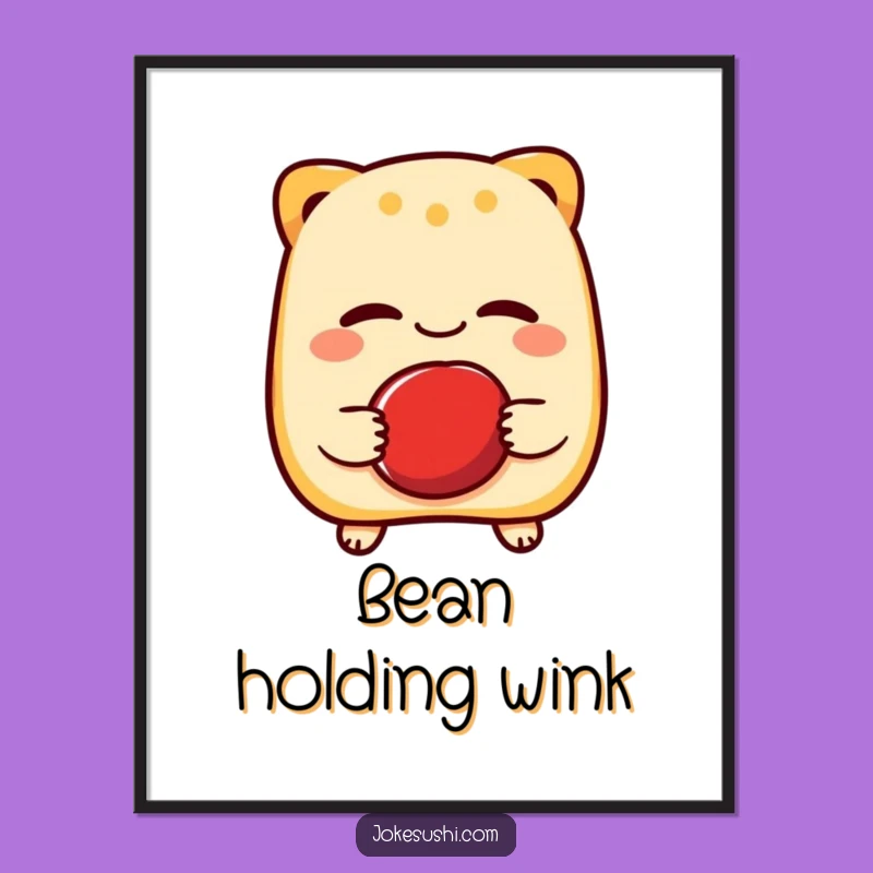 Funny Taiyaki Wink Digital Art: Instant Sweet & Cheerful Decor