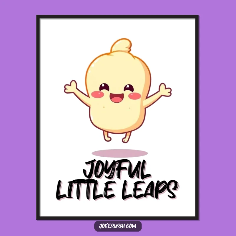 Funny Tempura Bounce Digital Print: Instant Joy and Humorous Decor