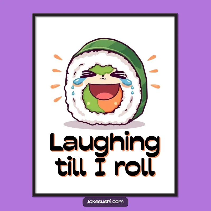 Funny Sushi Roll Digital Art - Instant Hilarious Laughing Decor