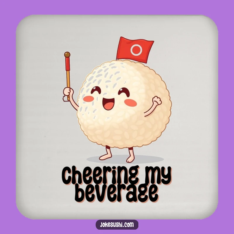 Funny Rice Ball Coaster: Protect Surfaces With This Cheerful Funny Gift
