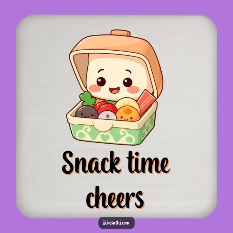 Funny Bento Box Coaster Set: Protect Tables with Foodie Fun