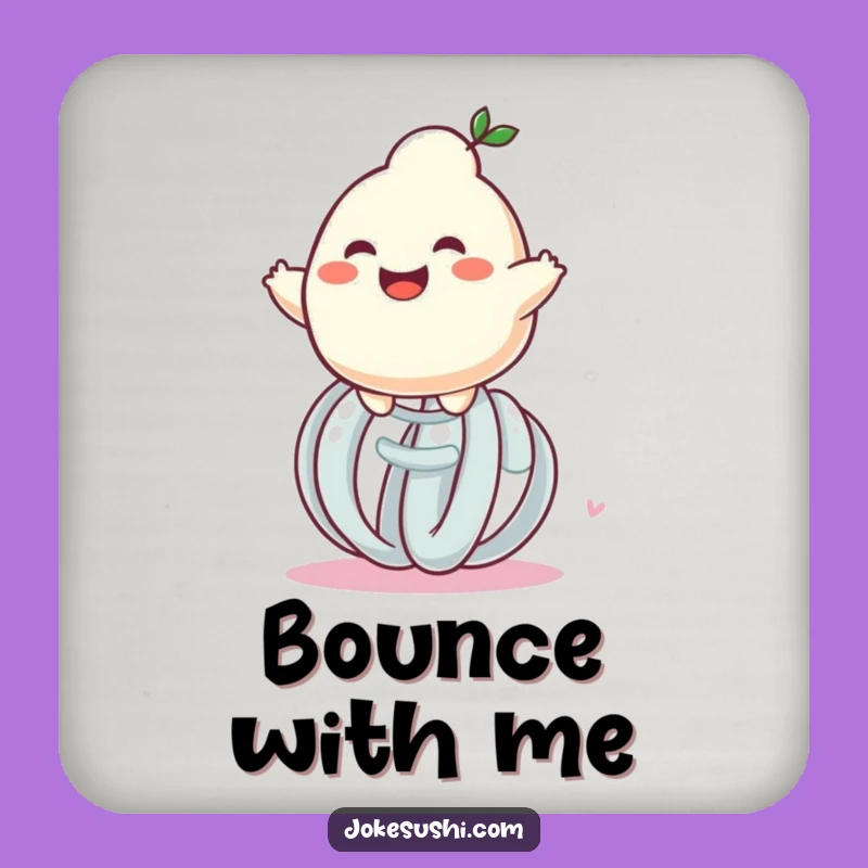 Funny Dumpling Spring Bounce Drink Coaster: Protect Surfaces with a Smile