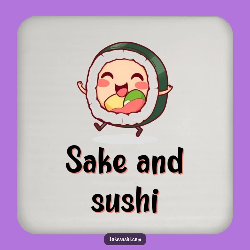 Funny Sushi Roll Coaster Set: Protect Surfaces with Foodie Comedy