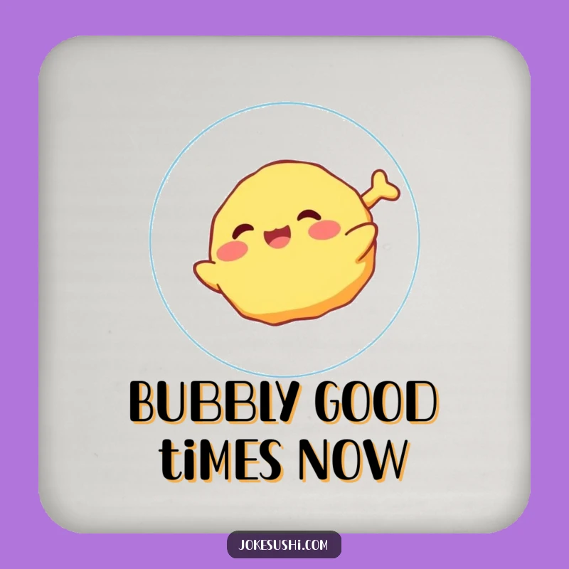 Funny Tempura Bubble Coasters: Protect Surfaces with Joyful Floating Fun