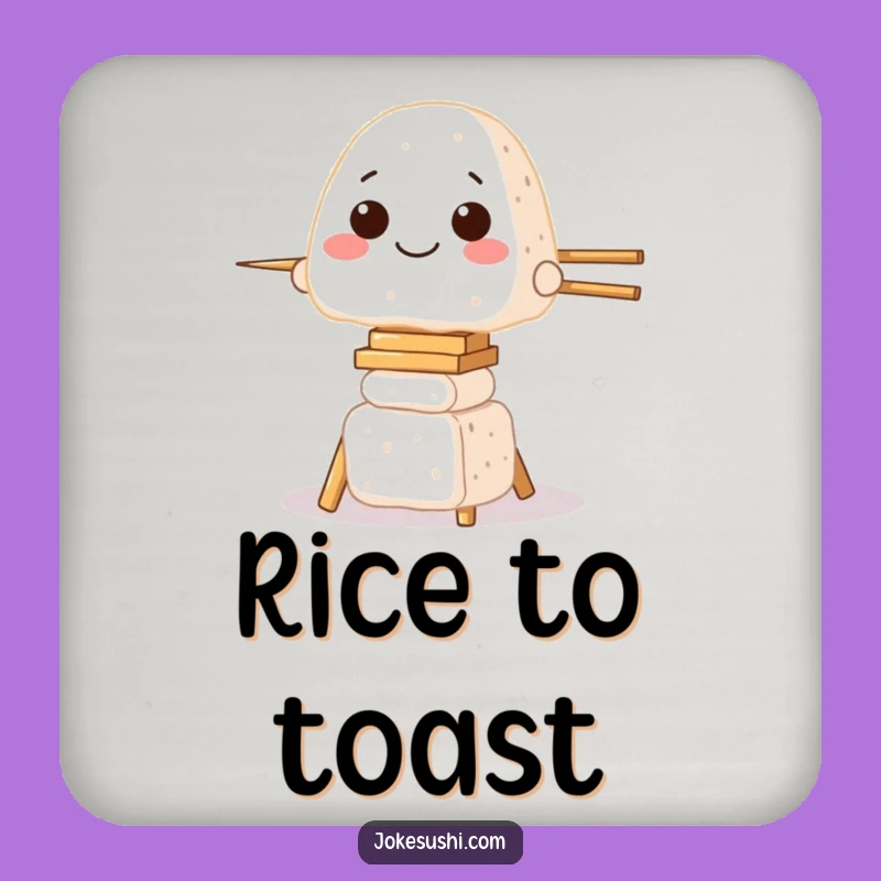 Funny Onigiri Chopstick Tower Coaster Set - Protect Surfaces Hilariously