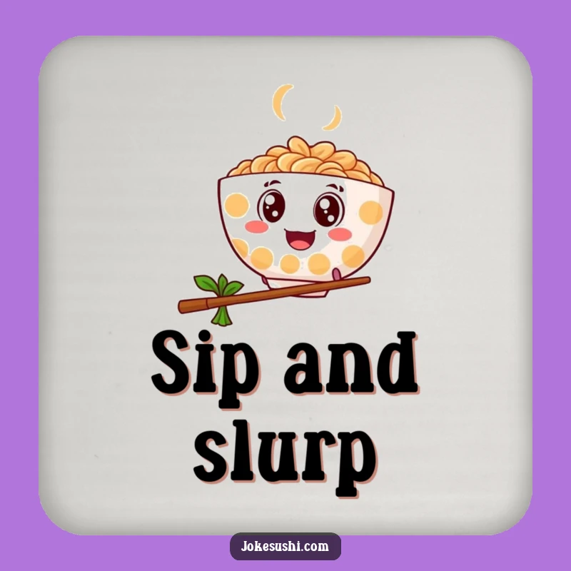 Funny Bouncy Ramen Coaster, Googly Eye Holder - Perfect Funny Gift