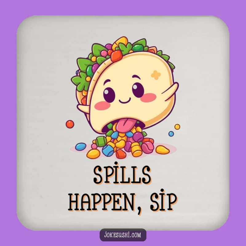 Funny Taco Coasters - Protect Surfaces with Playful Art