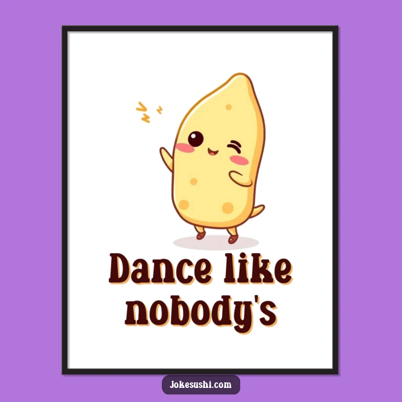 Funny Tamagoyaki Dance Poster - Hilarious Foodie Wall Art Gift