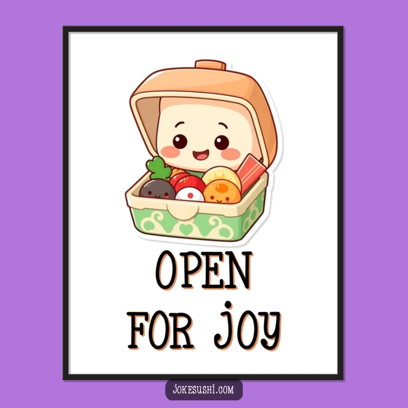 Funny Bento Box Brunch Poster: Brighten Your Space with Foodie Fun