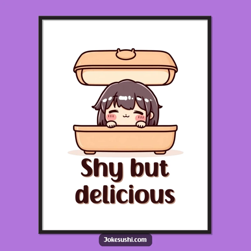 Funny Bento Box Poster: Adorable Wall Art for Kitchen and Dining