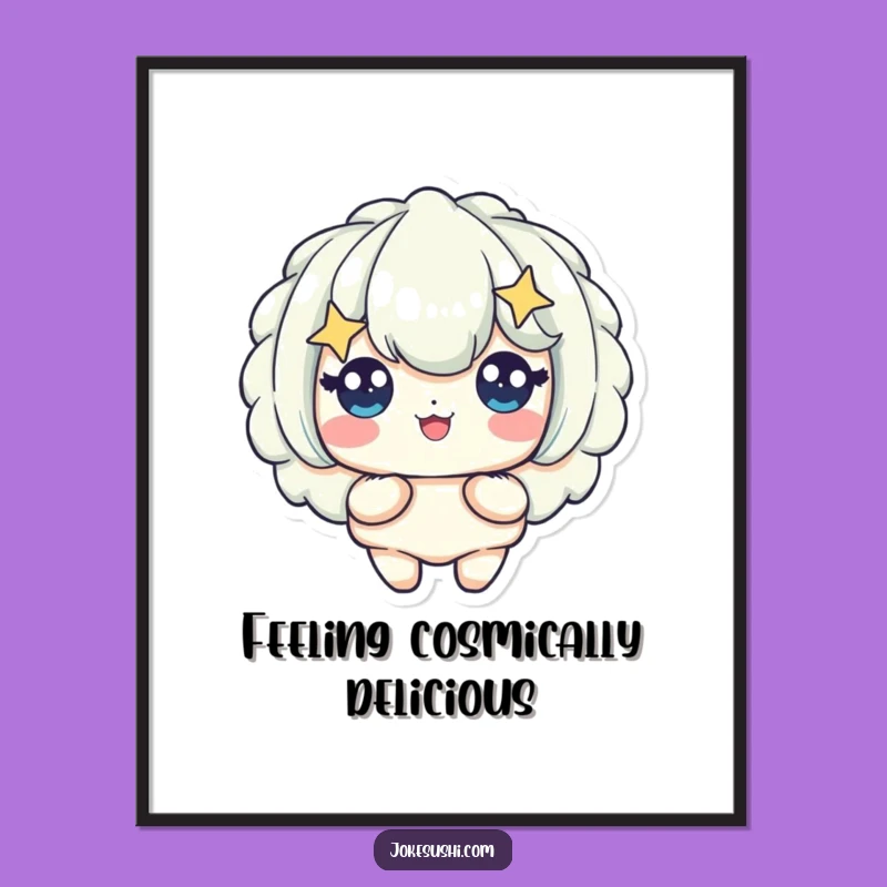 Funny Poster Print: Starry Eyed Tempura Art, Quirky & Hilarious Wall Decor