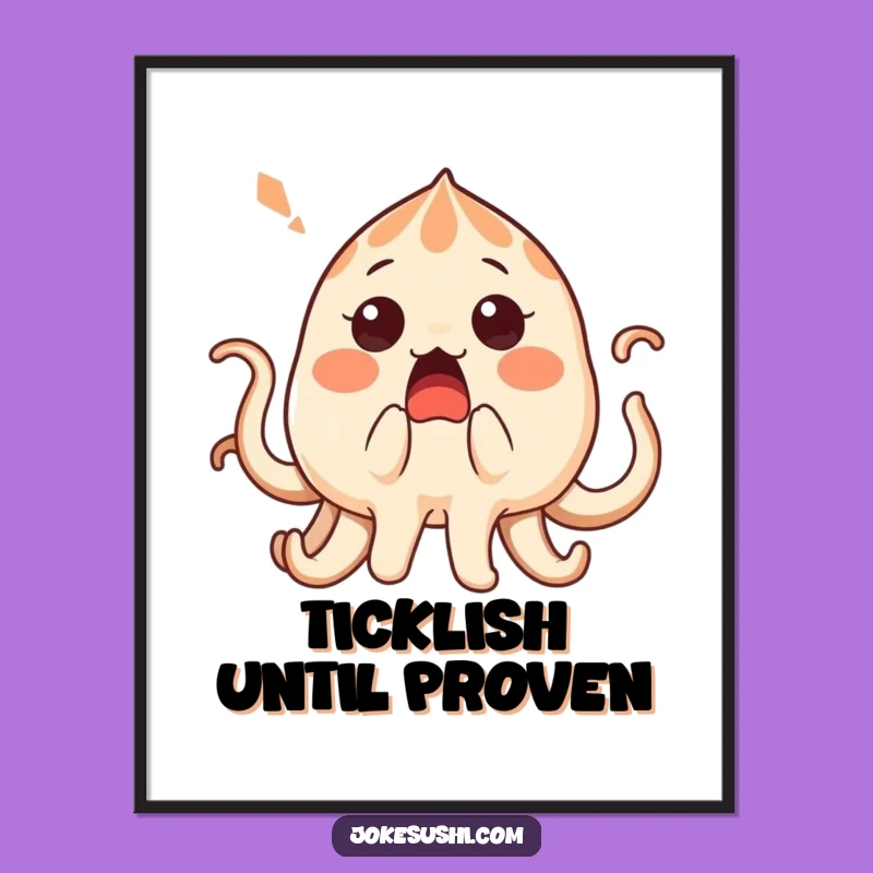 Funny Surprised Takoyaki Poster: Bring Playful Charm And Laughter To Your Walls Funny Gift