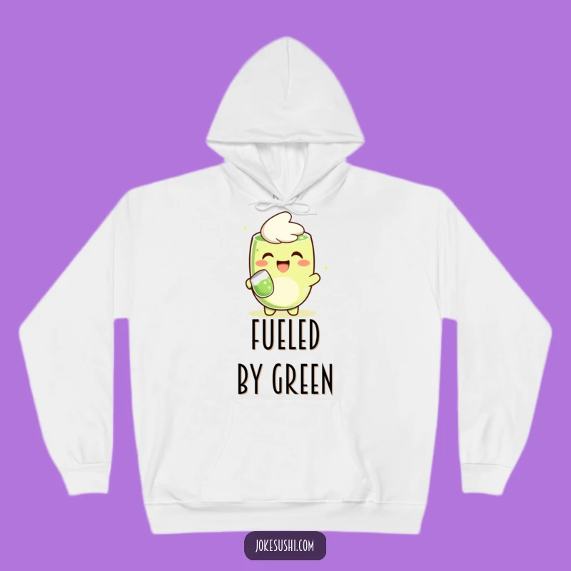 Cozy Funny Matcha Hoodie: Cheerful Character Pouring Comfort, Ideal Gift!