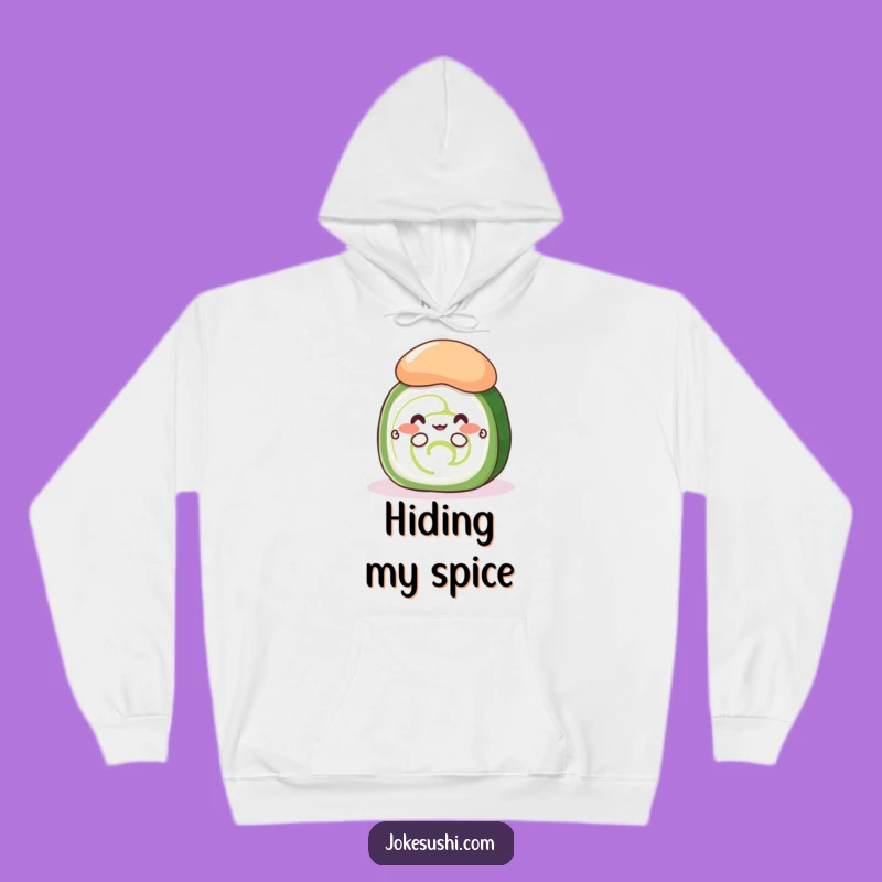 Cozy Funny Shy Cucumber Roll Hoodie: Stay Warm with Sushi Secrets