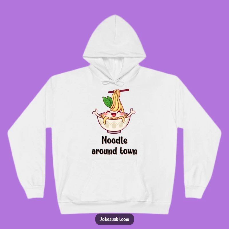 Funny Ramen Wink Hoodie: Cozy and Hilarious Comfort Food!