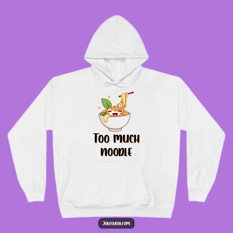 Funny Wiggling Ramen Hoodie: Cozy Noodle Character Gift