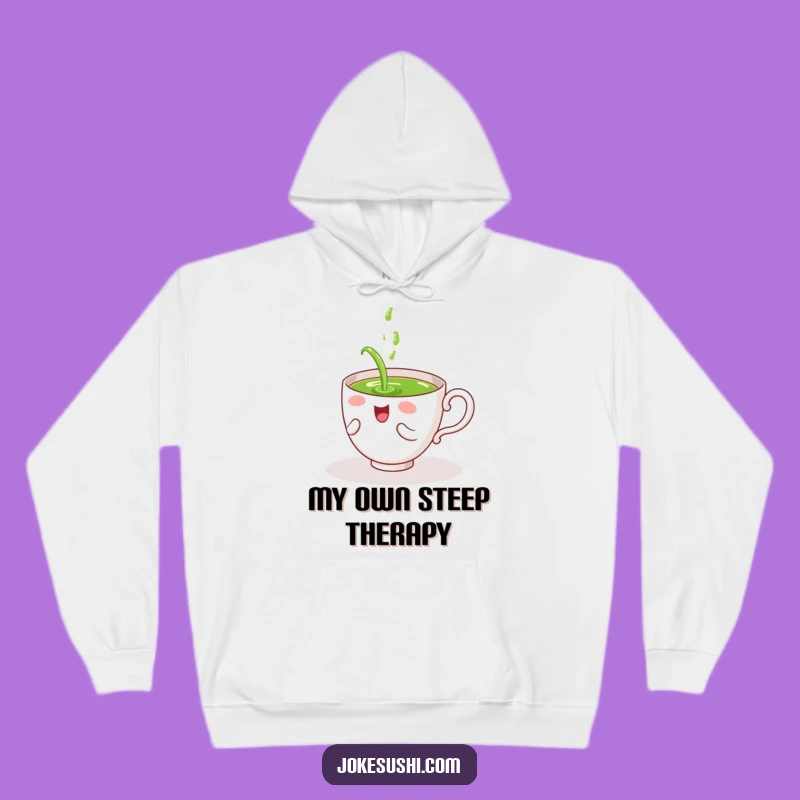 Funny Tea Cup Spill Hoodie: Cozy & Hilarious Self-Inflicted Humor Apparel Gift