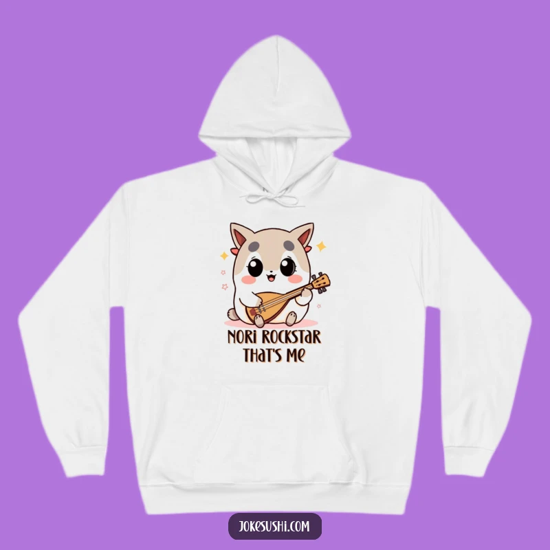 Funny Nori Shamisen Hoodie: Cozy Big-Eyed Musician, Ultimate Funny Gift