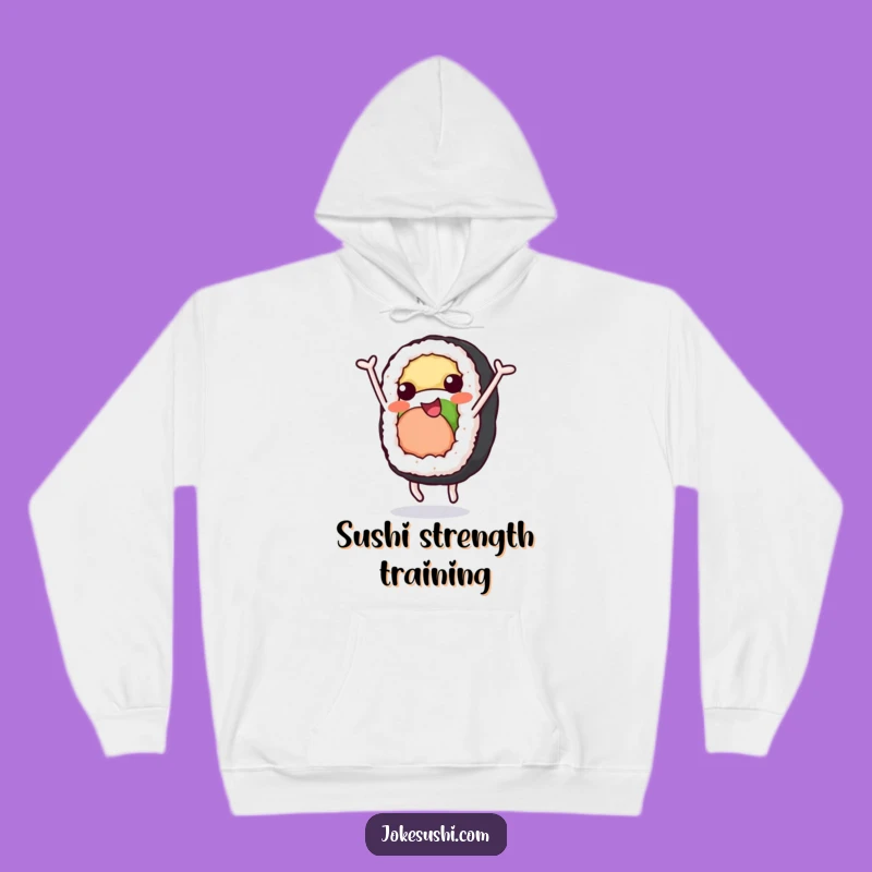 Funny Sushi Roll Hoodie: Stay Cozy While Rolling With This Cheerful Funny Gift