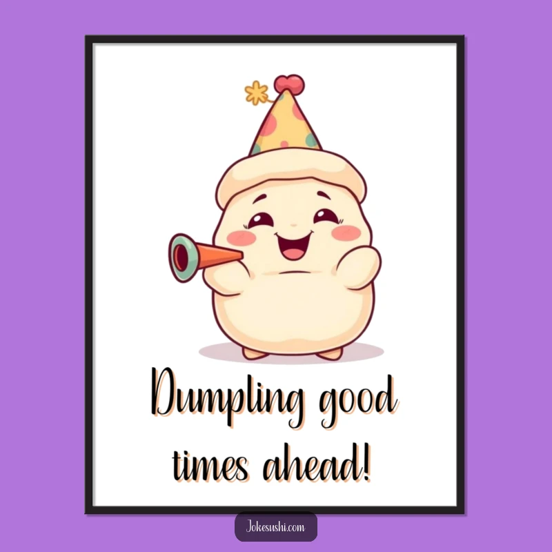 Funny Free Printable Wall Art: Dumpling Party Decor - Hilarious Downloadable!