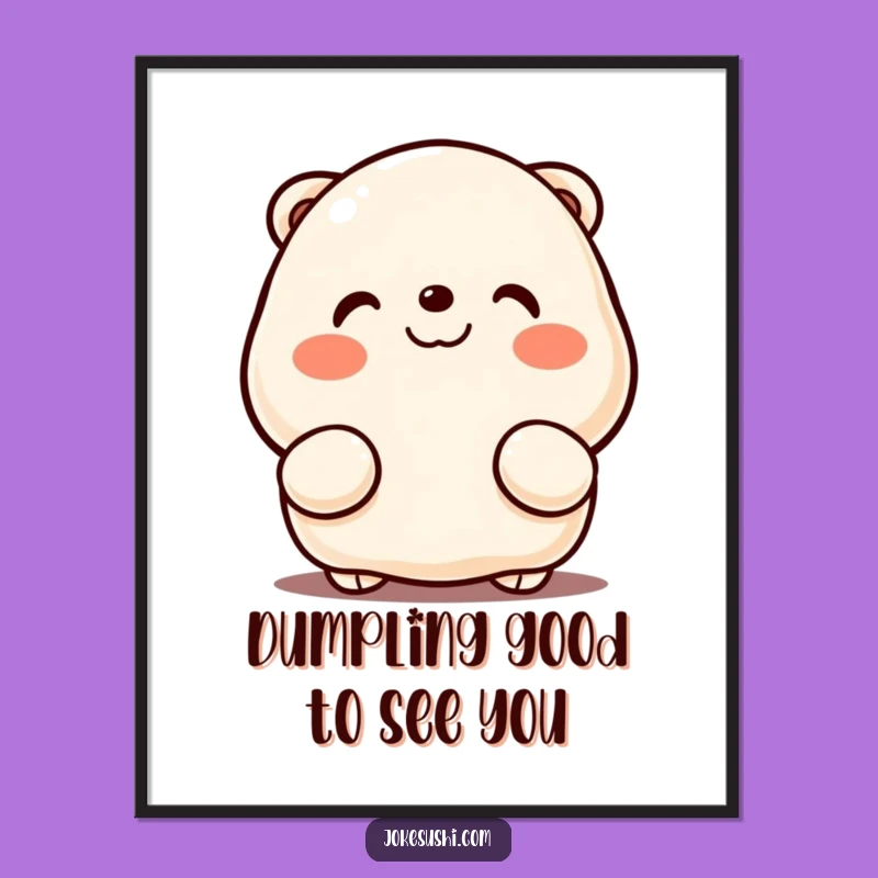 Free Printable Dumpling Wall Art: Funny Cute Downloadable Decor for Kitchen Lovers