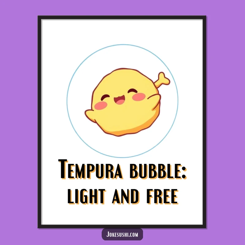 Free Printable Tempura Art: Funny Downloadable Wall Art Decor for Food Lovers!