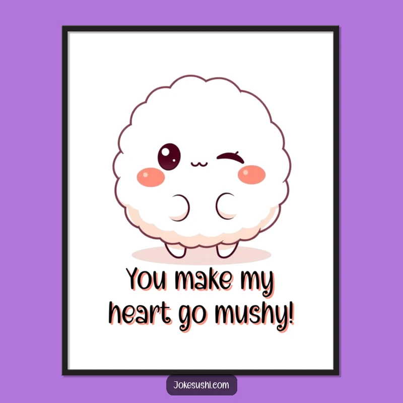 Free Printable Wall Art: Playful Rice Ball Humor Downloadable Decor