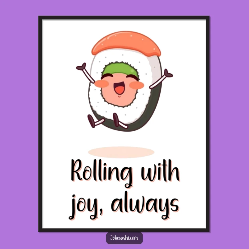 Free Printable Sushi Cartwheel Wall Art - Funny Downloadable Gift