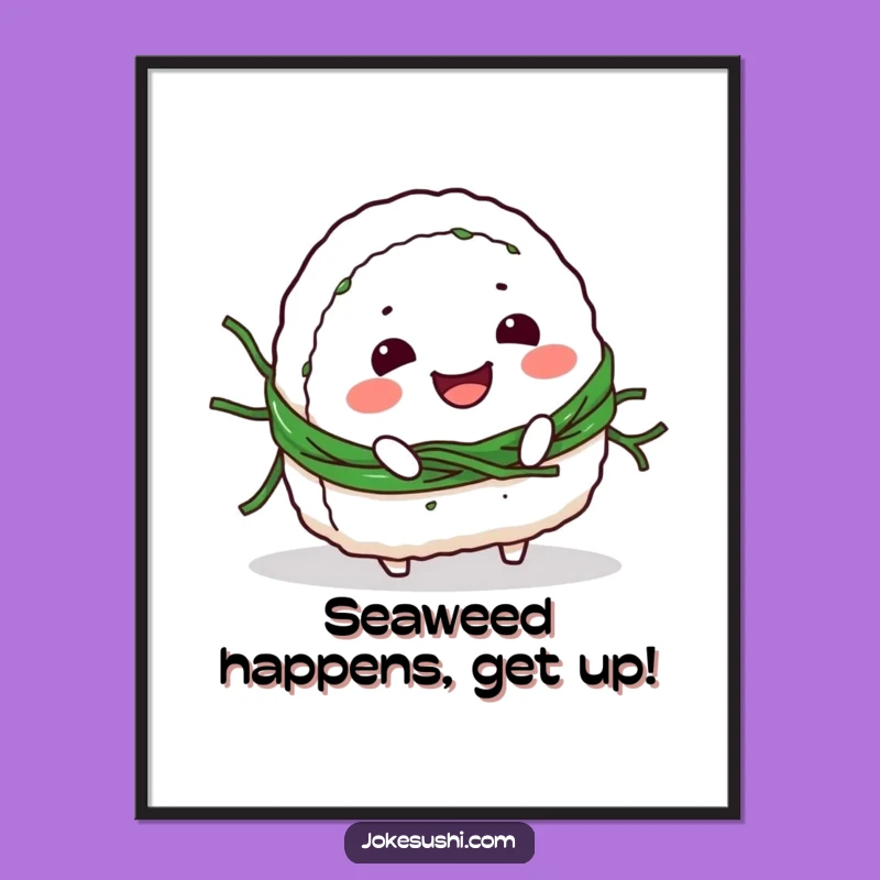 Funny Free Printable Wall Art: Onigiri Trip Character Art