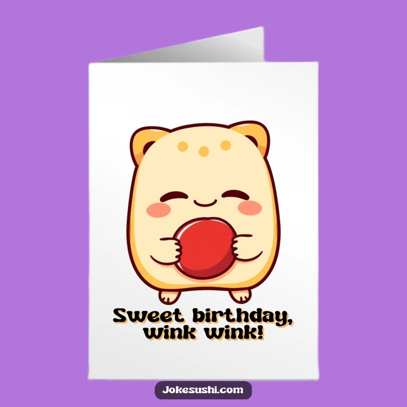 Free Printable Taiyaki Birthday Card - Funny Downloadable Gift for Sweet Celebrations