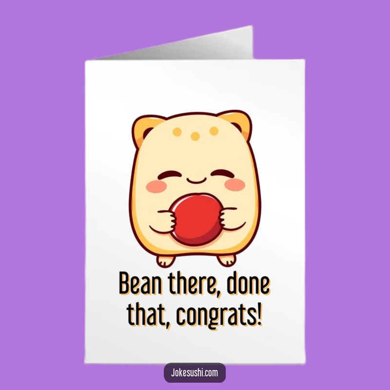 Free Printable Taiyaki Congrats Card - Funny Downloadable Gift for Sweet Success